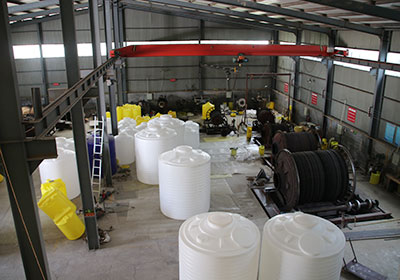 PE水箱生產(chǎn)線(xiàn)展示